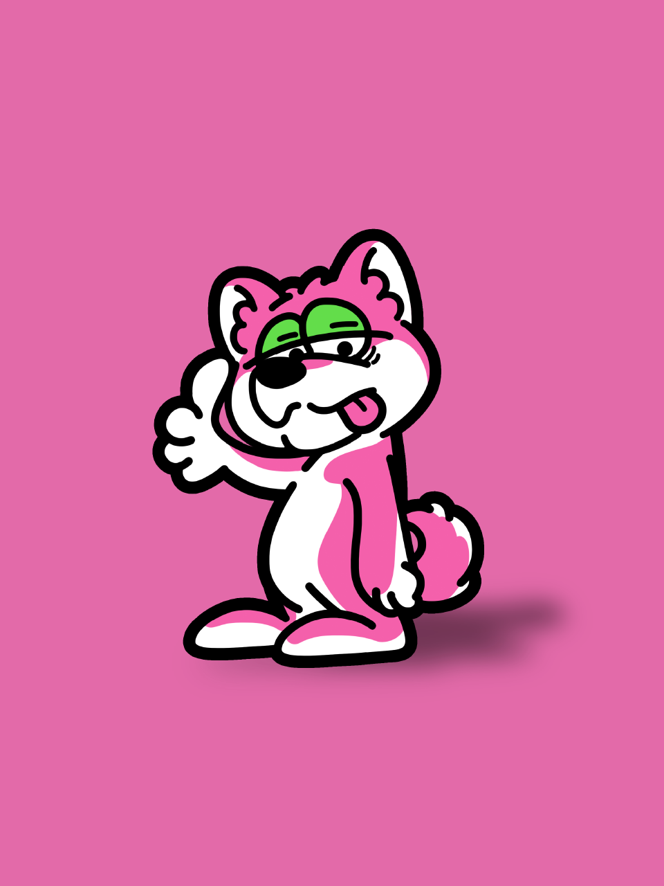 a.d.g. face Hoodie Shiba Inu -柴犬-