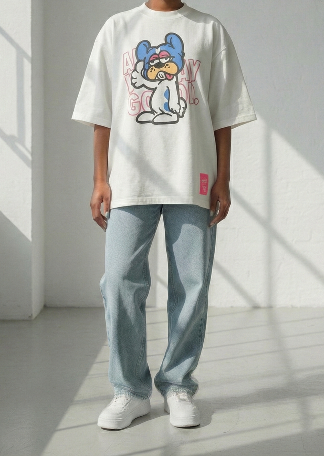 ALL DAY GOOD. Tee French bulldog-フレンチブルドッグ-